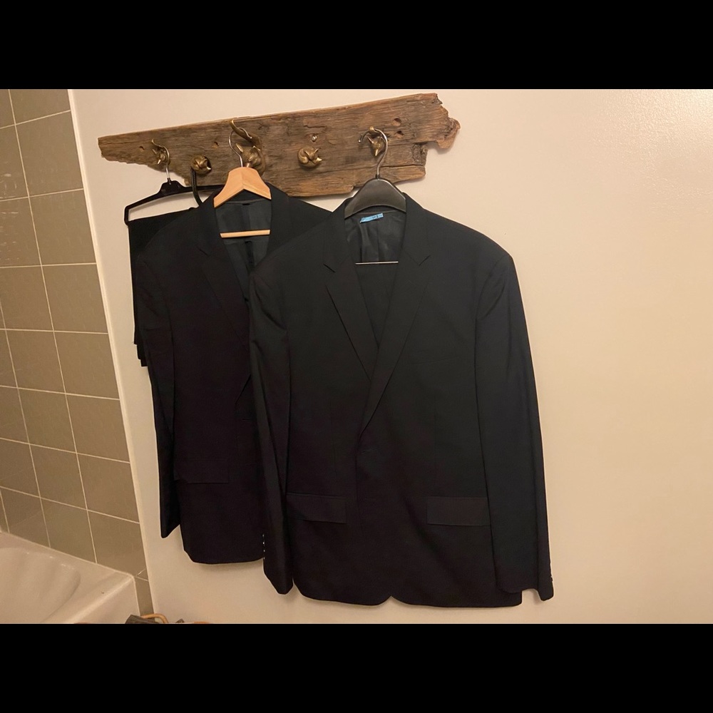 J. Crew Crosby Fit Suits (Navy, Loro Piana Wool)
